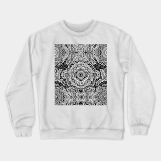 Rain in the Garden - black and white Crewneck Sweatshirt